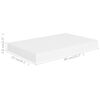vidaXL Ράφι Τοίχου Άσπρο 40x23x3,8 εκ. MDF