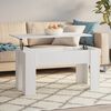 vidaXL Τραπεζάκι Σαλονιού Λευκό 101 x 49 x 52 εκ. Επεξεργασμένο Ξύλο