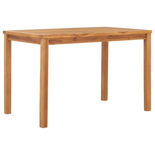 vidaXL Τραπεζαρία Κήπου 120 x 70 x 77 εκ. από Μασίφ Ξύλο Teak