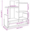 vidaXL Έπιπλο Οργάνωσης Γραφείου Γκρι Sonoma 49x20x52,5 εκ Επεξ. Ξύλο