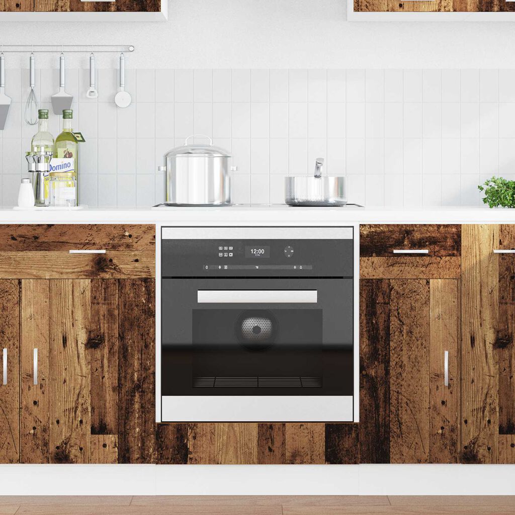 vidaXL Ντουλάπα Φούρνας σε Παλιό Ξύλο – 60x46x81.5 εκ Κατασκευασμένη από Επεξεργασμένο Ξύλο