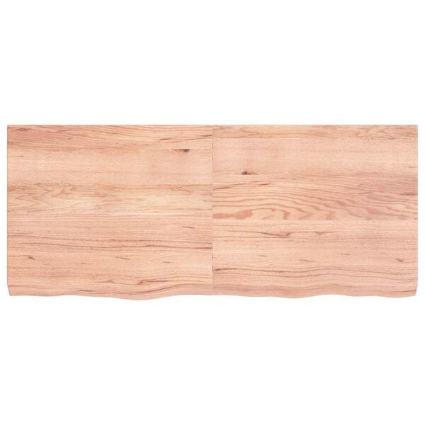 vidaXL Πάγκος Μπάνιου Αν. Καφέ 140x60x(2-6) εκ. Επεξεργ. Μασίφ Ξύλο