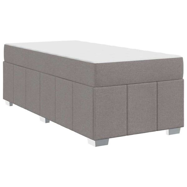 vidaXL Σκελετός Κρεβατιού Taupe 90 x 200 cm ύφασμα