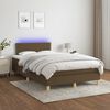 vidaXL &Kappa;&rho;&epsilon;&beta;ά&tau;&iota; Boxspring &mu;&epsilon; &Sigma;&tau;&rho;ώ&mu;&alpha; & LED &Sigma;&kappa;.&Kappa;&alpha;&phi;έ 120x190&epsilon;&kappa;. &Upsilon;&phi;&alpha;&sigma;&mu;ά&tau;&iota;&nu;&omicron;