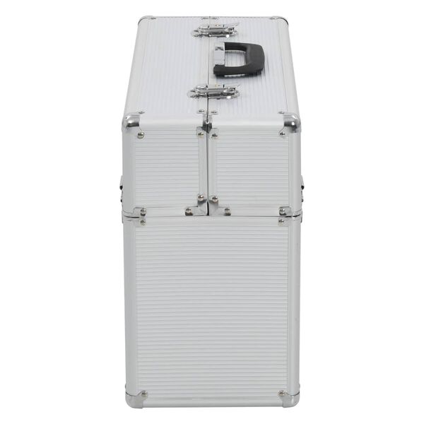 vidaXL Εργαλειοθήκη 47x36x20 εκ. Ασημί Αλουμινίου