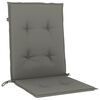 vidaXL Μαξιλάρια Καρέκλας με Πλάτη 6 τεμ. Σκ. Γκρι 120x50x4 εκ. Ύφασμα