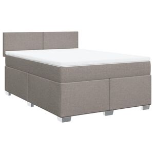 vidaXL &Kappa;&rho;&epsilon;&beta;ά&tau;&iota; Boxspring &mu;&epsilon; &Sigma;&tau;&rho;ώ&mu;&alpha; Taupe 160x200 &epsilon;&kappa;. &Upsilon;&phi;&alpha;&sigma;&mu;ά&tau;&iota;&nu;&omicron;