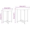 vidaXL Σετ βοηθητικά τραπεζάκια 2 pcs Μαύρη δρυς 50 x 50 x 50 cm
