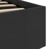 vidaXL Πλαίσιο Κρεβατιού Αποθ. Χώρο/LED Μαύρο 120x200 εκ. Δερματίνη
