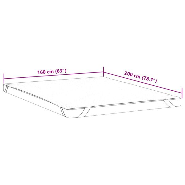 vidaXL Προστατευτικό στρώματος Λευκό 160x200 εκ. Αδιάβροχο