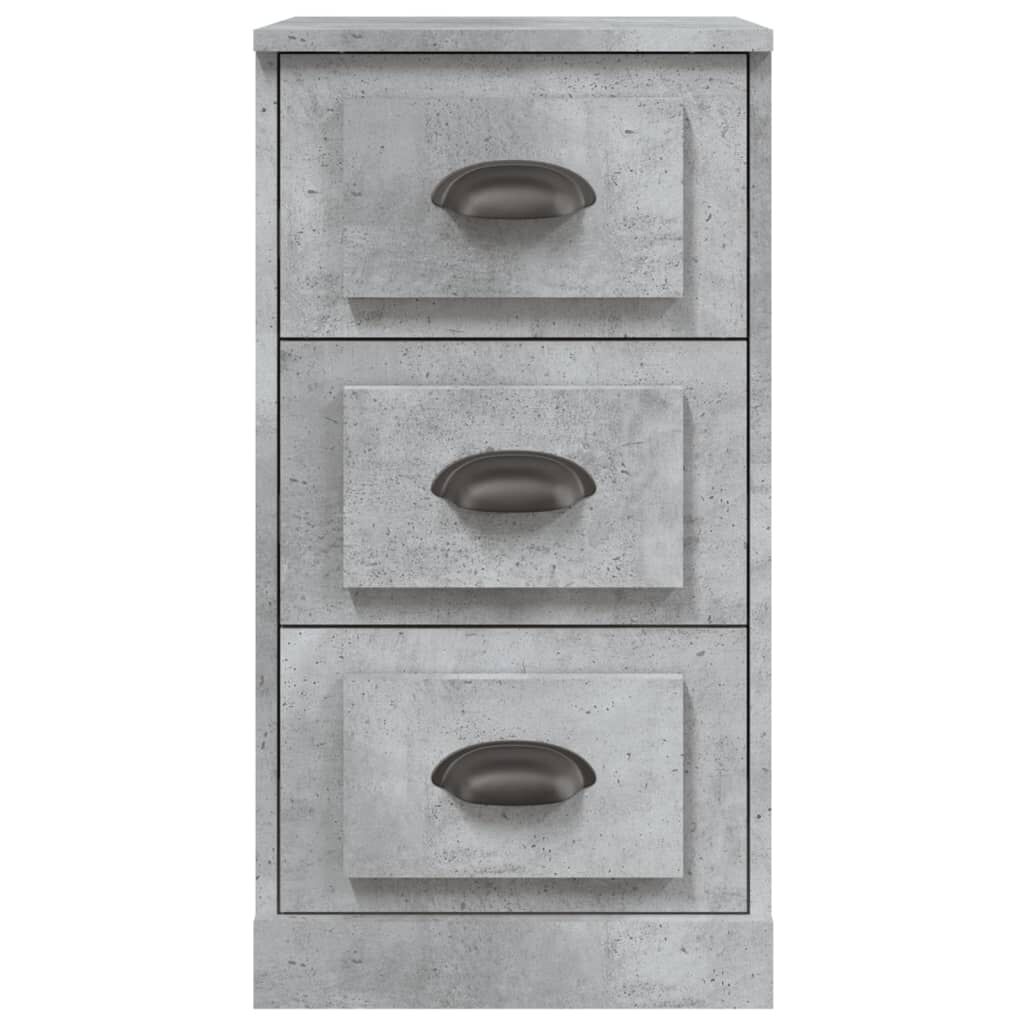 vidaXL Μπουφές Γκρι Σκυροδέματος 36x35,5x67,5 εκ. Επεξεργασμένο Ξύλο