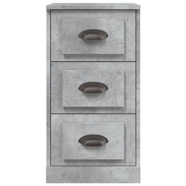 vidaXL Μπουφές Γκρι Σκυροδέματος 36x35,5x67,5 εκ. Επεξεργασμένο Ξύλο