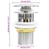 vidaXL Σετ Επίπλων Μπάνιου 3 pcs Μαύρη δρυς 60 x 38.5 x 45 cm