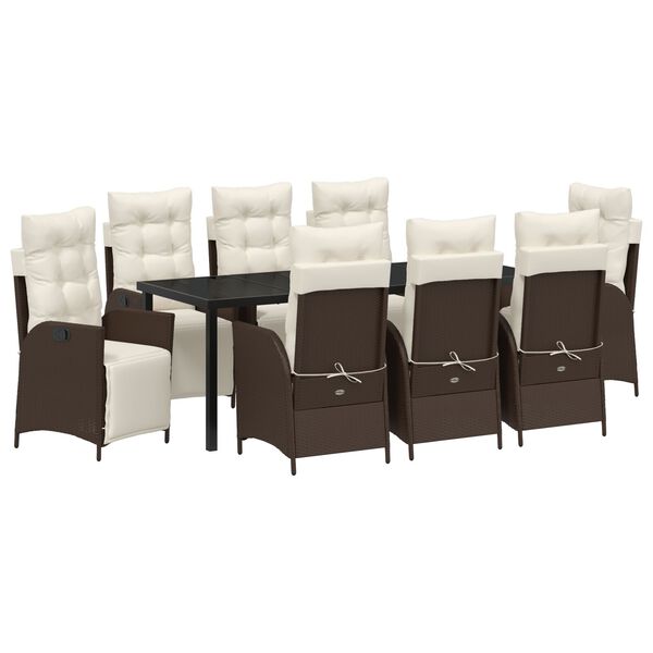 vidaXL &Sigma;έ&tau; &phi;&alpha;&gamma;&eta;&tau;&omicron;ύ &gamma;&iota;&alpha; &kappa;ή&pi;&omicron; &mu;&epsilon; &mu;&alpha;&xi;&iota;&lambda;ά&rho;&iota; 9 pcs &Kappa;&alpha;&phi;έ &sigma;&upsilon;&nu;&theta;&epsilon;&tau;&iota;&kappa;ό &rho;&alpha;&tau;ά&nu;