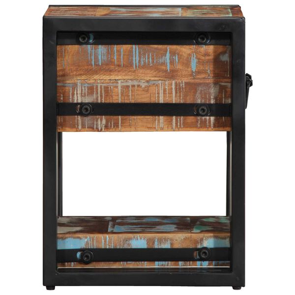 vidaXL Νυχτερινό Τραπέζι 40x40x40 εκ. Από Μασίφ Ανακυκλωμένο Ξύλο