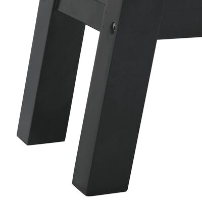 vidaXL Τραπέζι Κονσόλα Μαύρο 110x30x75 εκ. από Μασίφ Μαόνι