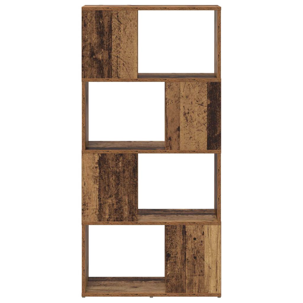 vidaXL Μονάδα Αποθήκευσης Παλαιό ξύλο MDF 60 x 24 x 124 εκ.