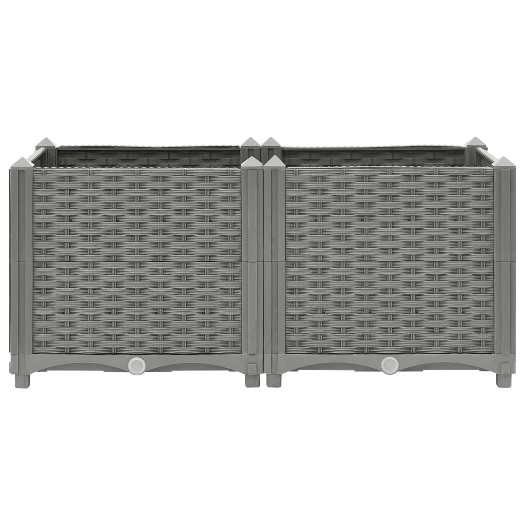 vidaXL Ζαρντινιέρα 80 x 40 x 38 εκ. από Πολυπροπυλένιο