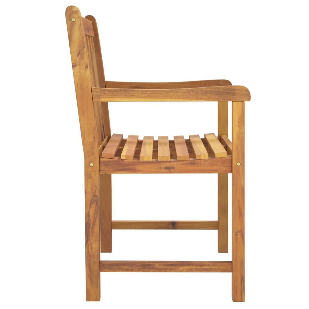 vidaXL Καρέκλες Κήπου 8 τεμ. 56 x 55,5 x 90 εκ. από Μασίφ Ξύλο Ακακίας