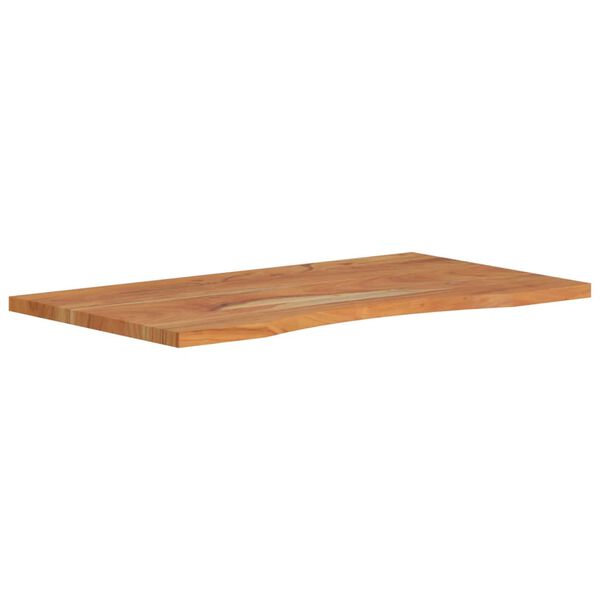 vidaXL Επιφάνεια Γραφείου Ορθογώνια 80x50x2,5 εκ. Μασίφ Ξύλο Ακακίας