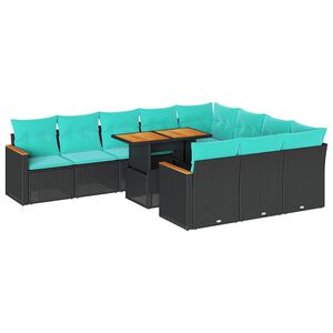 vidaXL &Sigma;&alpha;&lambda;ό&nu;&iota; &Kappa;ή&pi;&omicron;&upsilon; &Sigma;&epsilon;&tau; 11 &Tau;&epsilon;&mu;&alpha;&chi;ί&omega;&nu; &Mu;&alpha;ύ&rho;&omicron; &Sigma;&upsilon;&nu;&theta;&epsilon;&tau;&iota;&kappa;ό &Rho;&alpha;&tau;ά&nu; &mu;&epsilon; &Mu;&alpha;&xi;&iota;&lambda;ά&rho;&iota;&alpha;