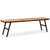 vidaXL Πάγκος 160 x 35 x 45 εκ. από Ανακυκλωμένο Ξύλο Teak και Ατσάλι