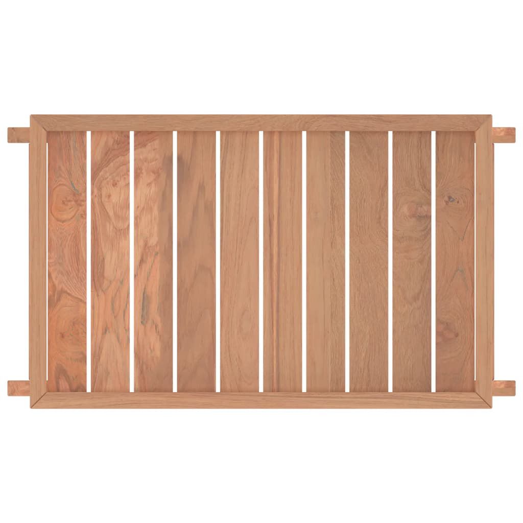 vidaXL Δίσκος Πτυσσόμενος 55x35x25 εκ. από Μασίφ Ξύλο Teak