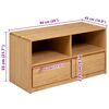 vidaXL Έπιπλο Τηλεόρασης SAUDA Χρώμα Δρυός 99x43x55 εκ. Μασίφ Πεύκο
