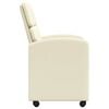 vidaXL Καρέκλες φαγητού 2 pcs Κρεμ 58 x 65 x 98 εκ. Τεχνητό δέρμα