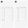 vidaXL Σχέδιο & βάση αποθήκευσης Μαύρο 28 x 12 x 41 εκ Μέταλλο