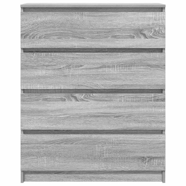vidaXL Sideboard Grey Sonoma 80x35x99 cm Ξύλινο μηχανουργικό ξύλο