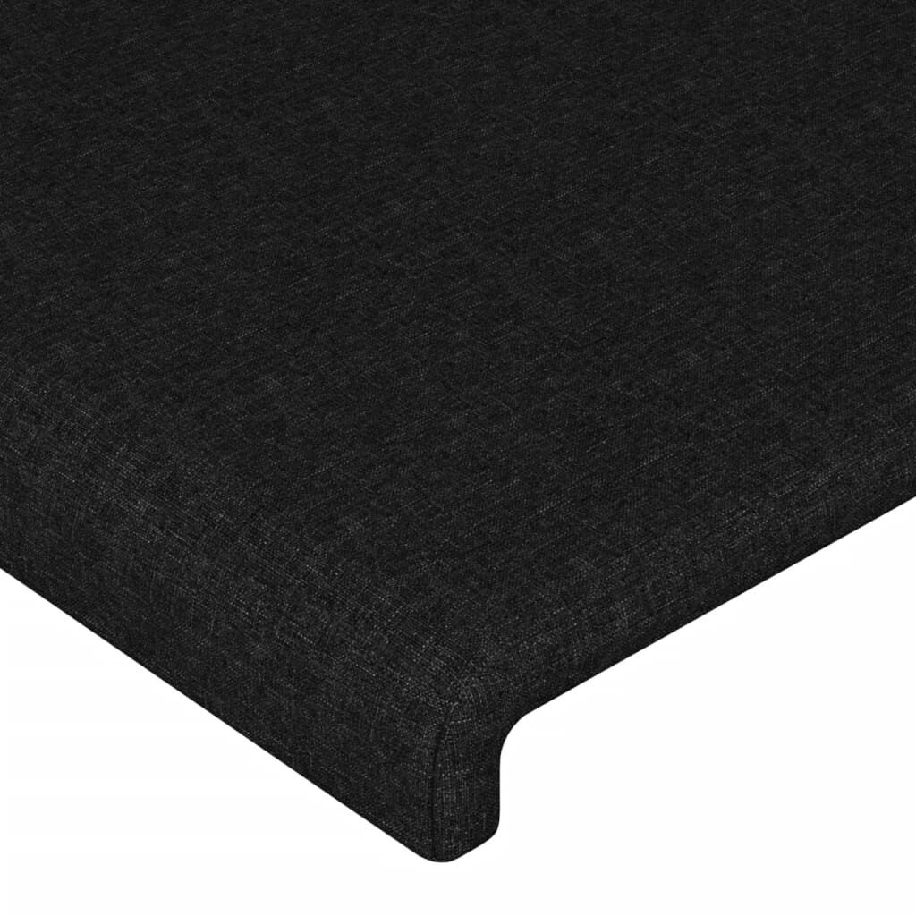 vidaXL Σκελετός Κρεβατιού Χωρίς Στρώμα Μαύρο 120x200 εκ. Υφασμάτινο