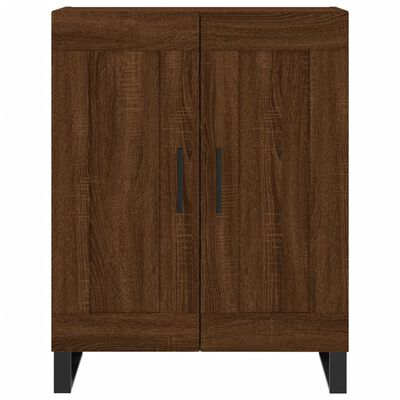 vidaXL Ντουλάπι Καφέ Δρυς 69,5 x 34 x 180 εκ. από Επεξεργασμένο Ξύλο
