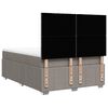 vidaXL &Kappa;&rho;&epsilon;&beta;ά&tau;&iota; Boxspring &mu;&epsilon; &Sigma;&tau;&rho;ώ&mu;&alpha; Taupe 160x200 &epsilon;&kappa;. &Upsilon;&phi;&alpha;&sigma;&mu;ά&tau;&iota;&nu;&omicron;