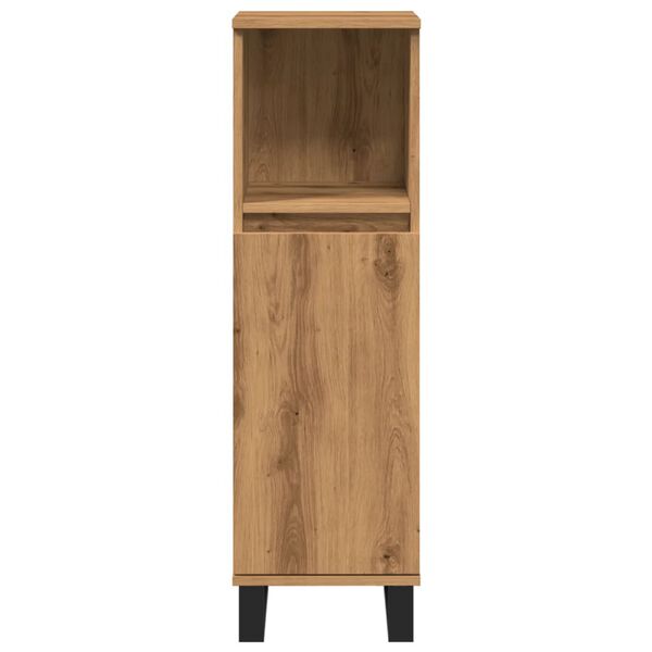 vidaXL Ντουλάπι μπάνιου Δρυς τεχνίτης 30x30x100 cm Κατασκευασμένο ξύλο
