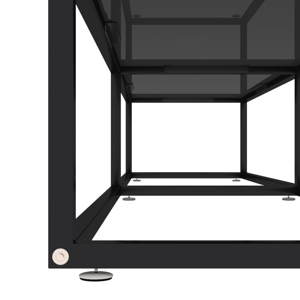vidaXL Έπιπλο Τηλεόρασης Μαύρο 180 x 40 x 40,5 εκ. από Γυαλί Ασφαλ.
