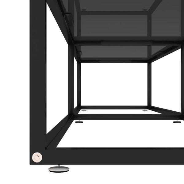 vidaXL Έπιπλο Τηλεόρασης Μαύρο 180 x 40 x 40,5 εκ. από Γυαλί Ασφαλ.