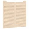 vidaXL Swing Doors Louvred Design 1-Pair 100x100 cm μασίφ ξύλο πεύκο