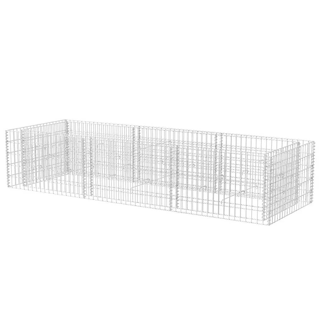 vidaXL Συρματοκιβώτιο - Γλάστρα Υπερυψωμένη 270 x 90 x 50 εκ. Ατσάλινη