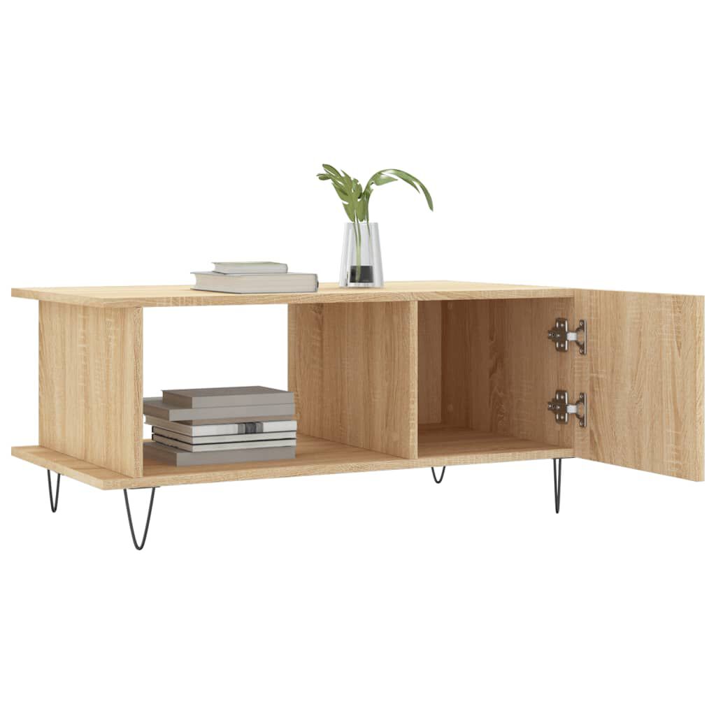 vidaXL Τραπεζάκι Σαλονιού Sonoma Δρυς 90x50x40 εκ. Επεξεργασμένο Ξύλο