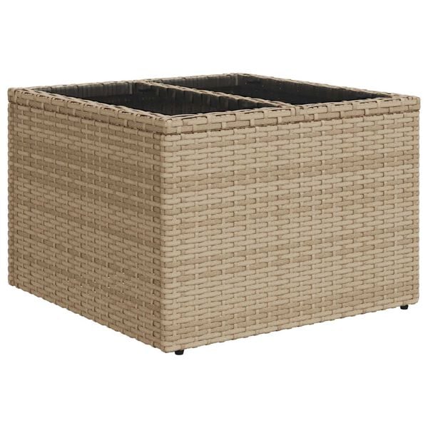 vidaXL Σετ Καναπέ Κήπου 9 pcs Μπεζ 55 x 62 x 69 εκ Πολυ ράταν