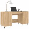 vidaXL Γραφείο Sonoma Δρυς 140 x 50 x 75 εκ. από Επεξεργασμένο Ξύλο