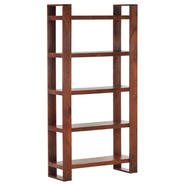vidaXL Βιβλιοθήκη Καφέ Μελί 85 x 30 x 166 εκ. από Μασίφ Ξύλο Ακακίας