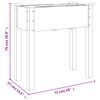 vidaXL Γλάστρα με Επένδυση 71 x 37 x 76 εκ. από Μασίφ Ξύλο Ελάτης