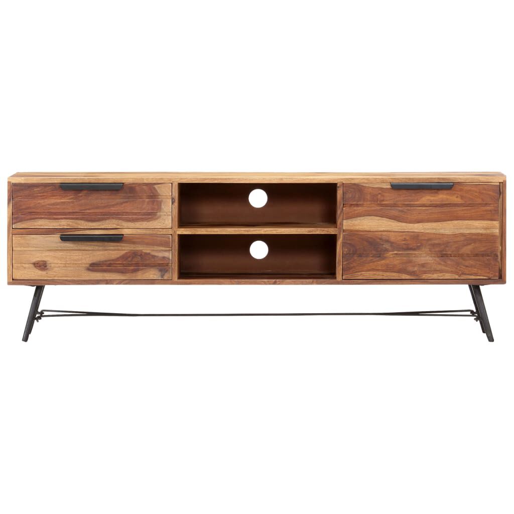 vidaXL Έπιπλο Τηλεόρασης 140 x 28 x 47 εκ. από Μασίφ Ξύλο Sheesham