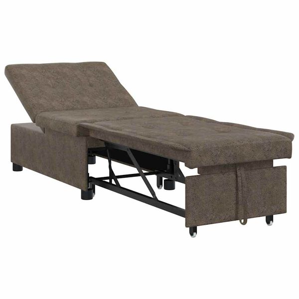 vidaXL Καναπές-Κρεβάτι Σκούρο γκρι 67 x 194 x 38 εκ