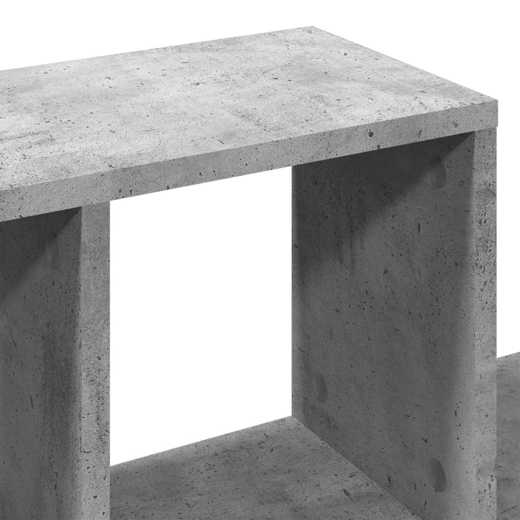vidaXL Ράφι Τοίχου Γκρι Σκυροδέματος 100x20x53 εκ. Επεξεργασμένο Ξύλο