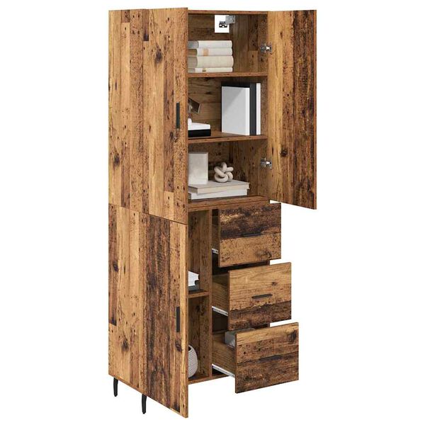 vidaXL Highboard &mu;&epsilon; &sigma;&upsilon;&rho;&tau;ά&rho;&iota; 2 pcs &Pi;&alpha;&lambda;&iota;ό &Xi;ύ&lambda;&omicron; &Sigma;ύ&nu;&theta;&epsilon;&tau;&omicron; &Xi;ύ&lambda;&omicron; &kappa;&alpha;&iota; &Gamma;&upsilon;&alpha;&lambda;ί