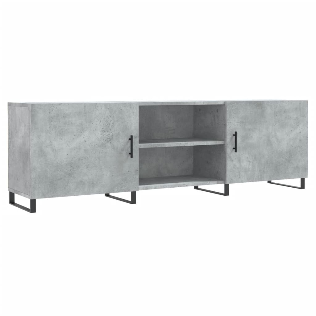 vidaXL Έπιπλο Τηλεόρασης Γκρι Σκυροδέματος 150x30x50 εκ. Επεξ. Ξύλο
