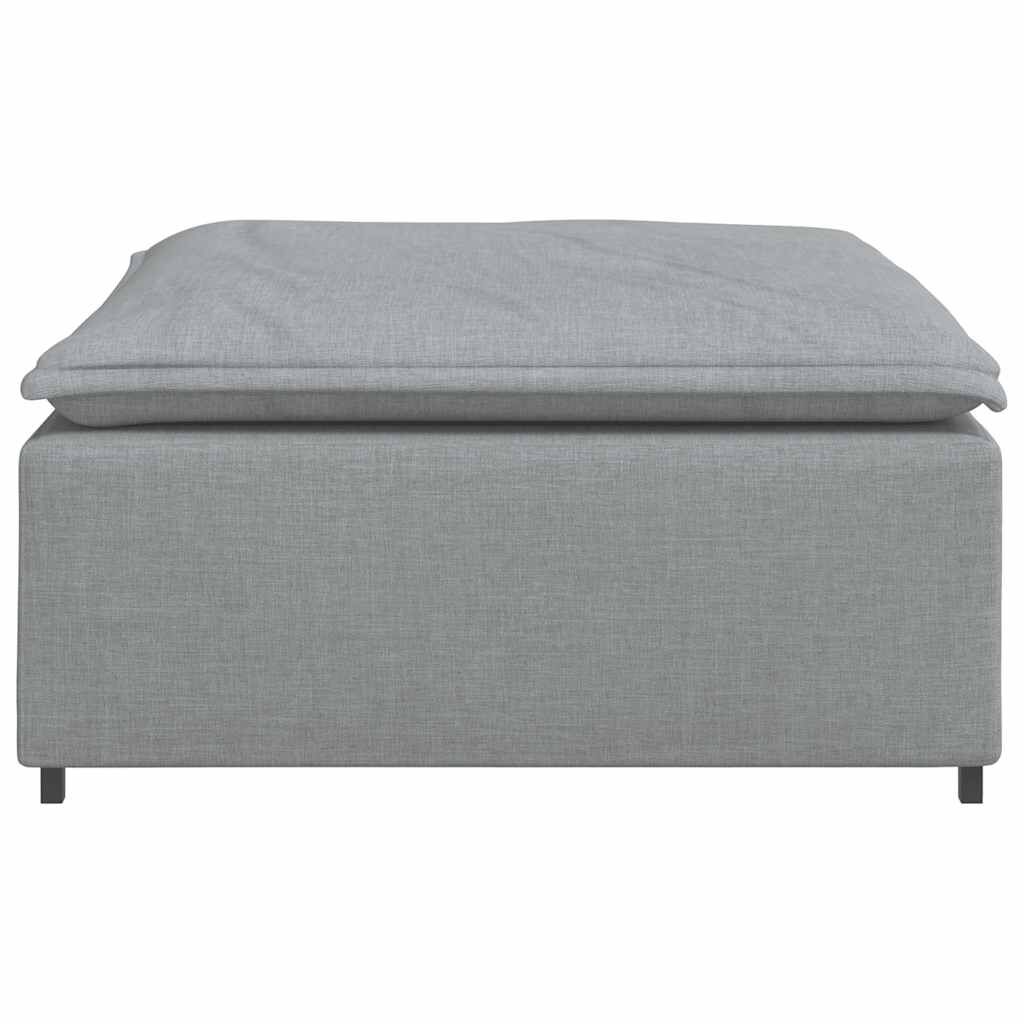 vidaXL Υποπόδιο Καναπέ Ανοιχτό Γκρι 100 x 100 x 48 εκ.